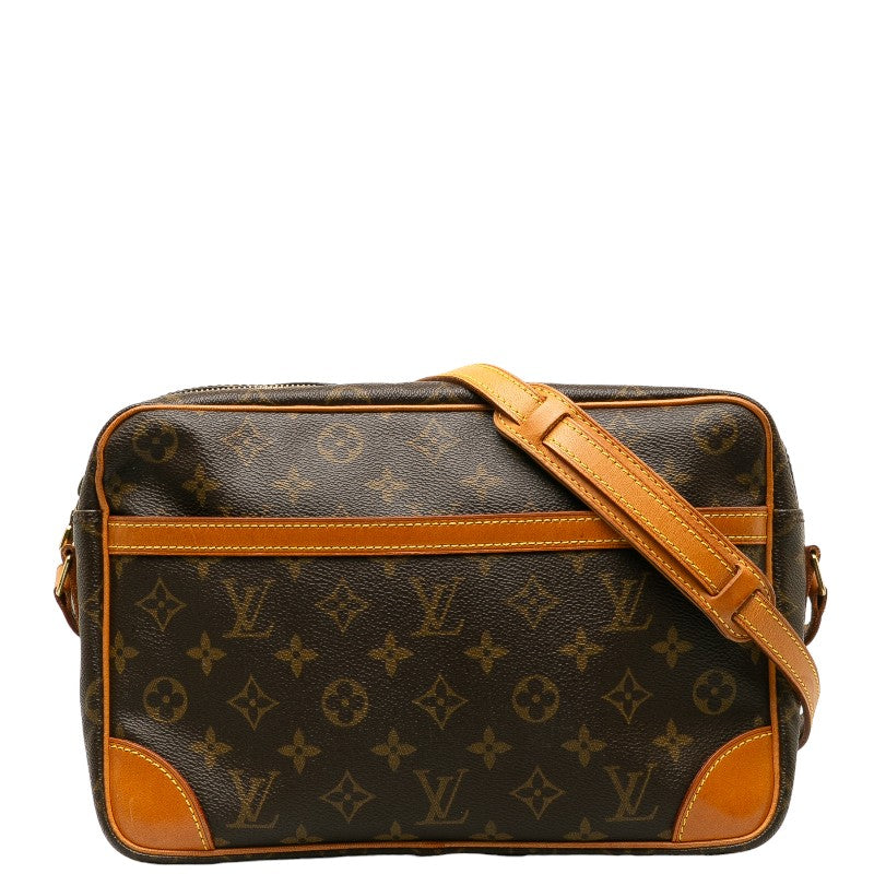 Louis Vuitton Monogram Trocadero 30 Slipper Shoulder Bag Brown PVC Leather Lady Louis Vuitton