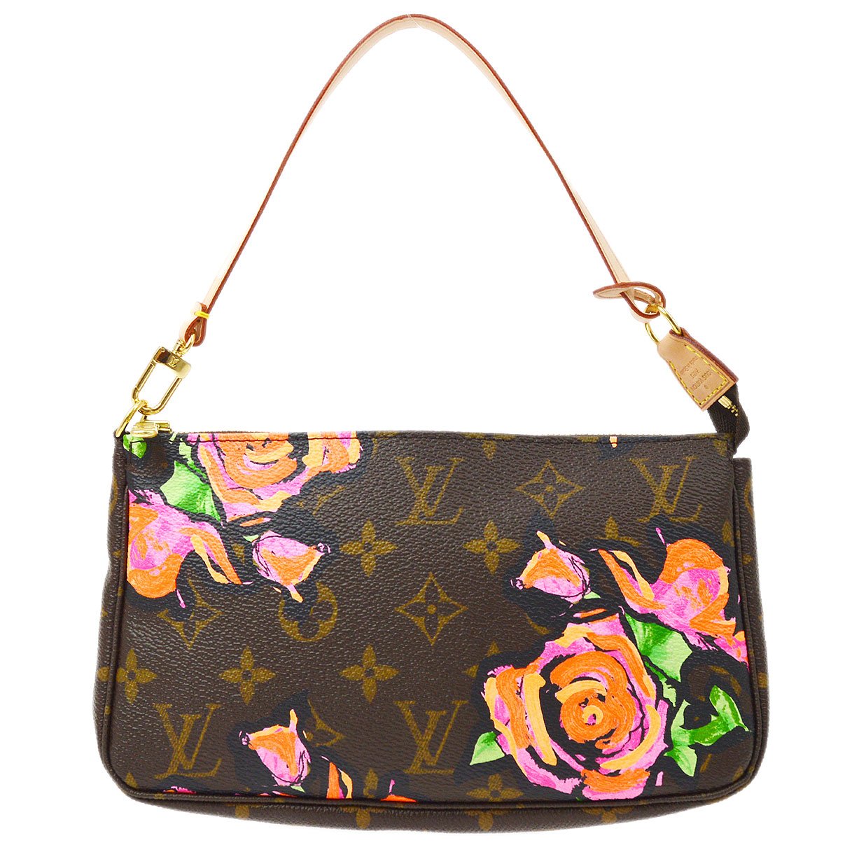LOUIS VUITTON? 2009 POCHETTE ACCESSOIRES MONOGRAM ROSE Clutch