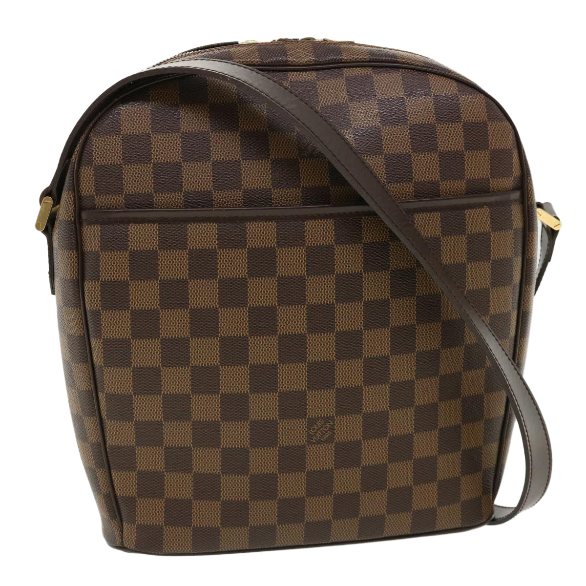 LOUIS VUITTON Damier Ebene Ipanema GM Shoulder Bag LV Auth ar8642