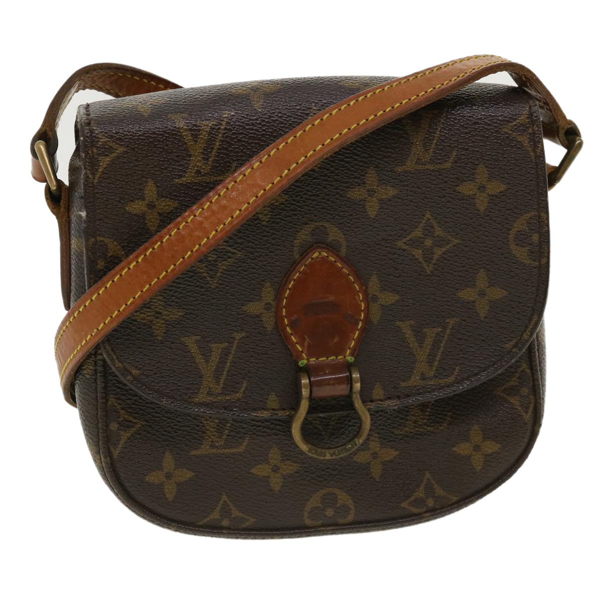 LOUIS VUITTON Monogram Saint Cloud PM Shoulder Bag LV Auth ar8701