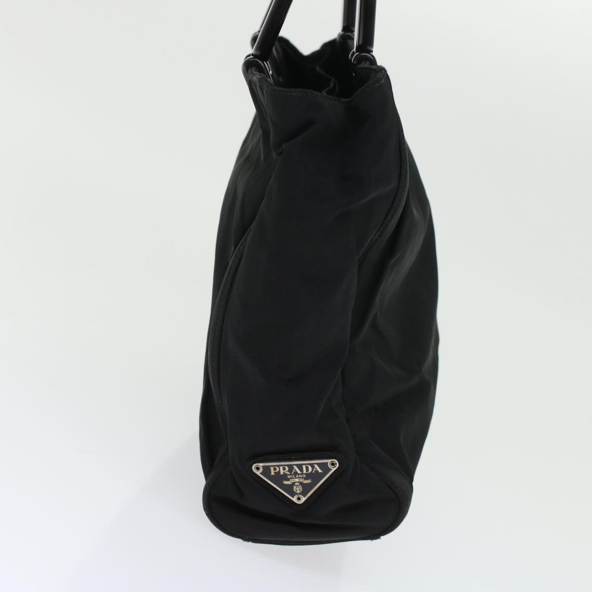 Prada Hand Bag Nylon Black