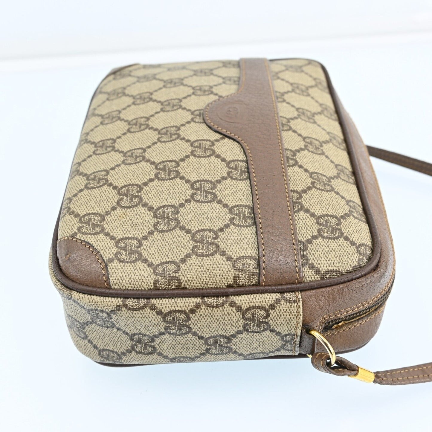 Gucci Monogram Leather Shoulder Bag