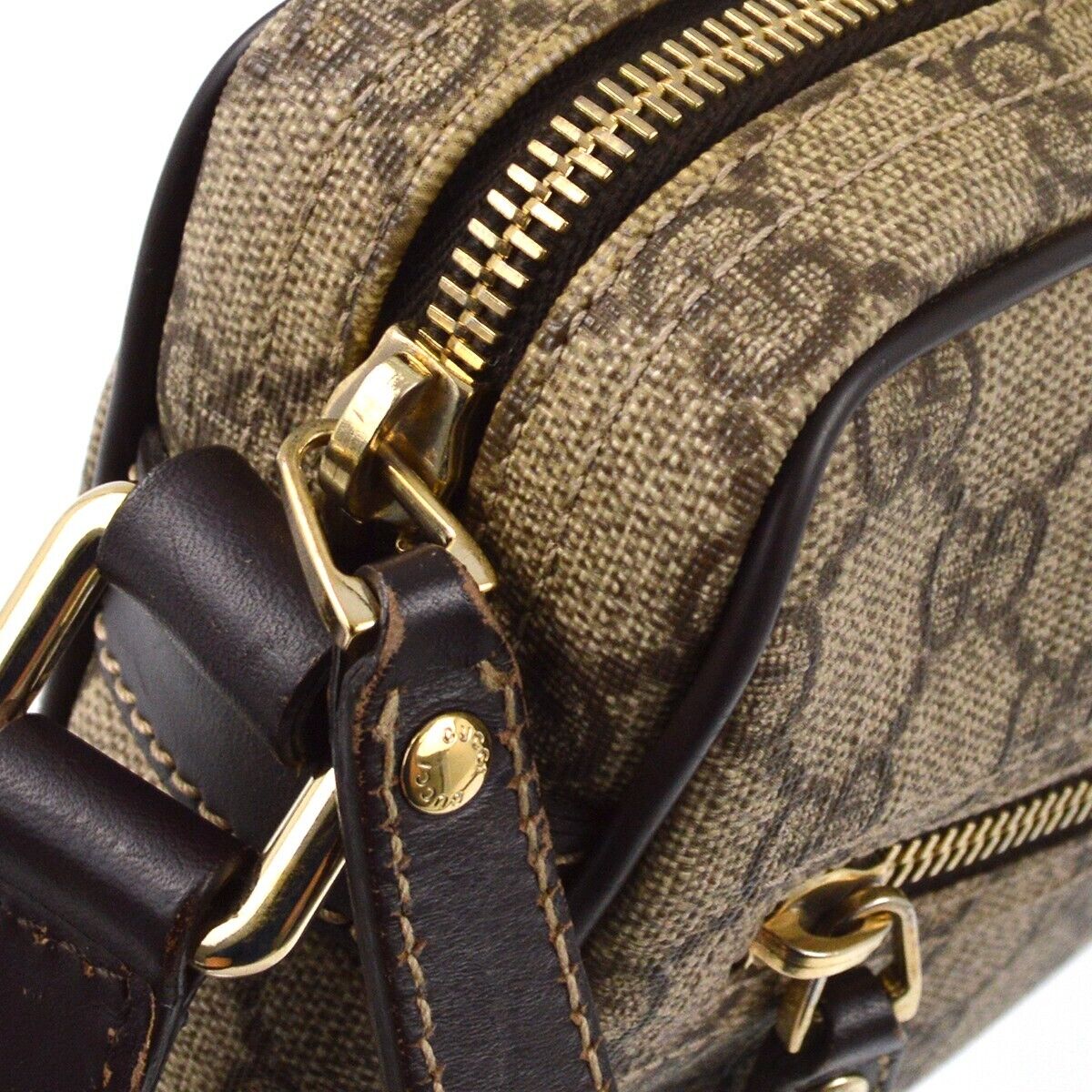 Gucci Monogram Leather Crossbody