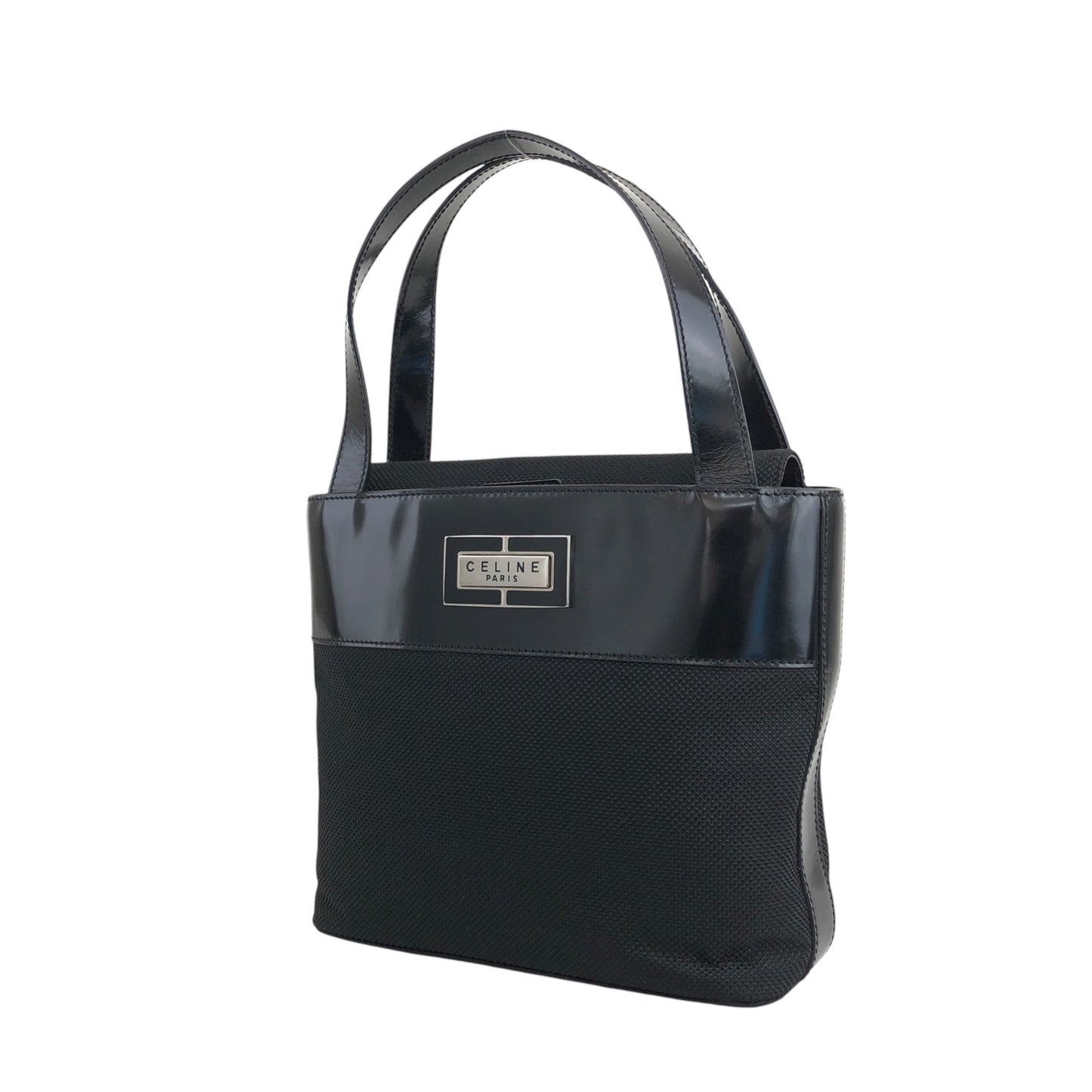 CELINE Logo Handbag Black vzeeur