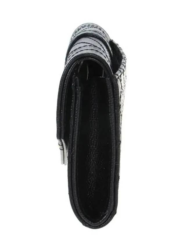 Luxury Saint Laurent Trending 2026 Matelasse Monogram Envelope Small Half Wallet Black