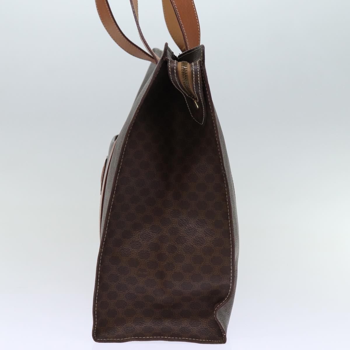 Luxury CELINE Macadam Canvas Tote Bag PVC Brown 14330