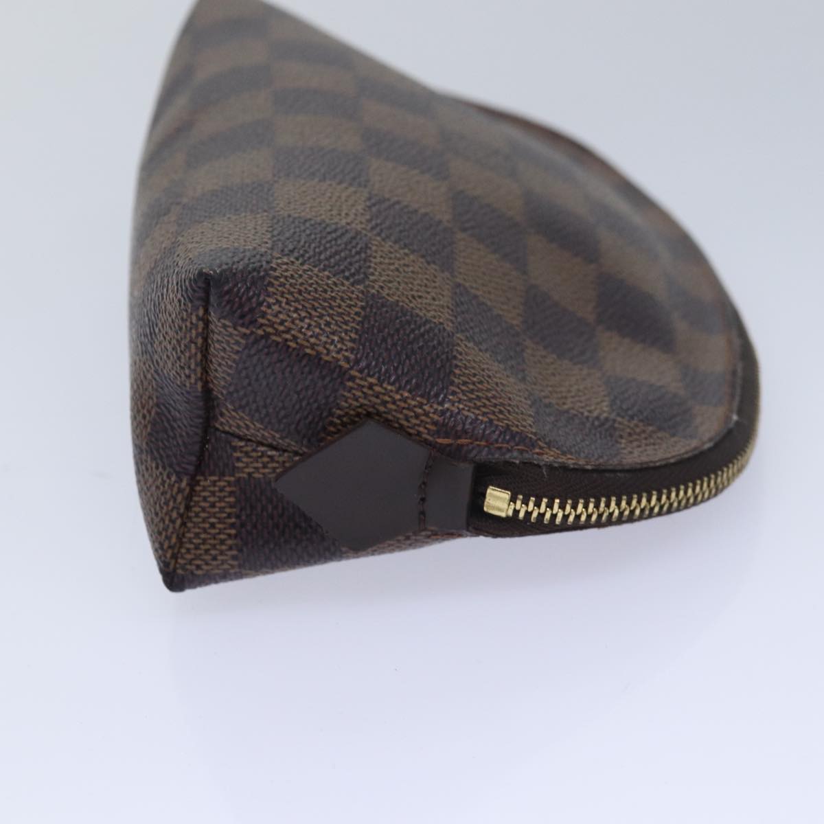 LOUIS VUITTON Damier Ebene Pochette Cosmetic PM Pouch N47516 LV Auth bs16212