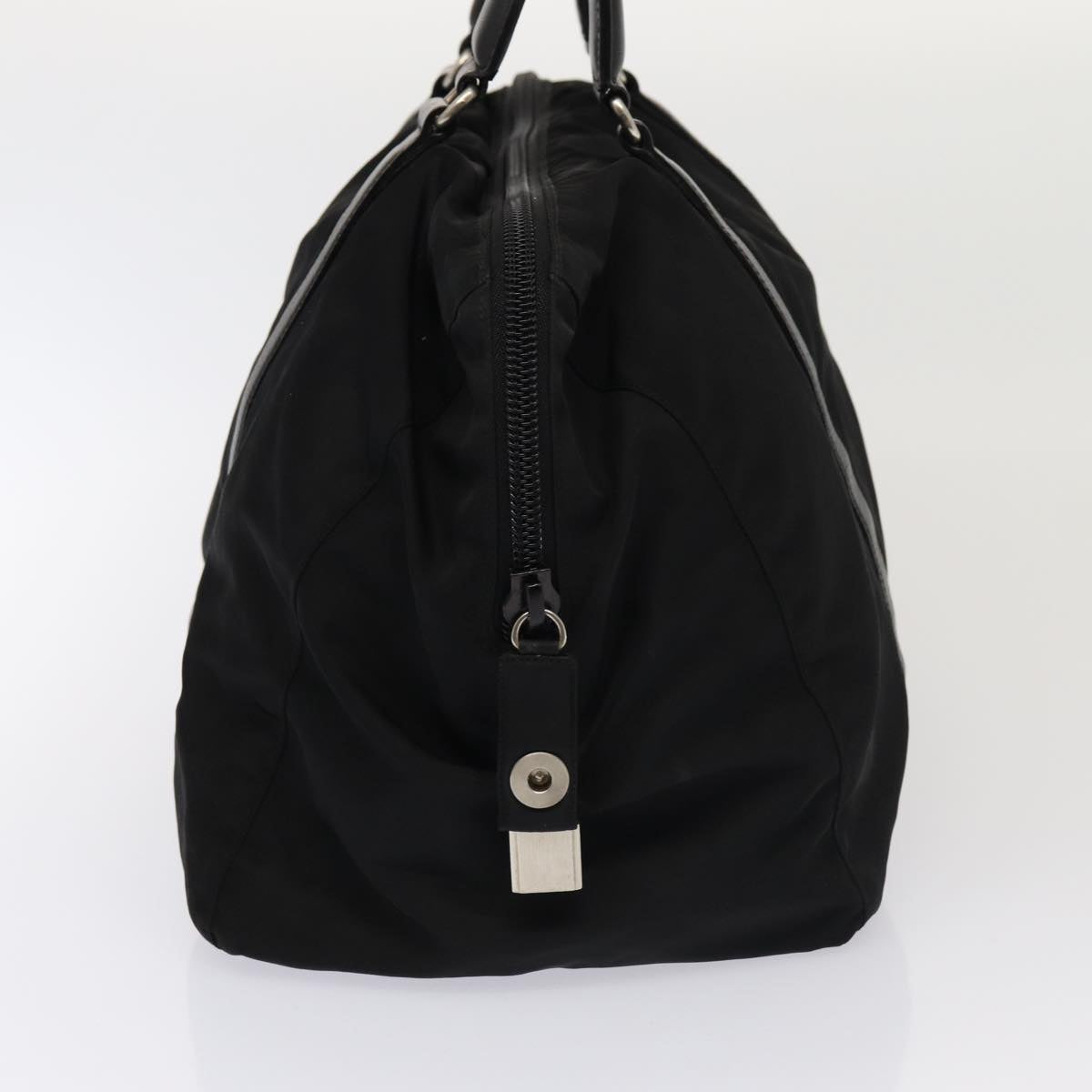 PRADA Hand Bag Nylon Black Auth