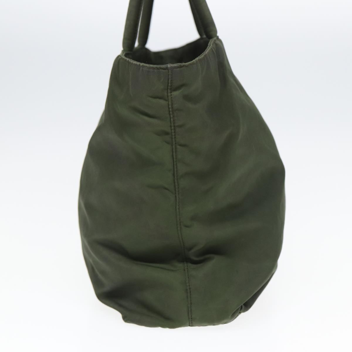 PRADA Hand Bag Nylon Khaki Auth