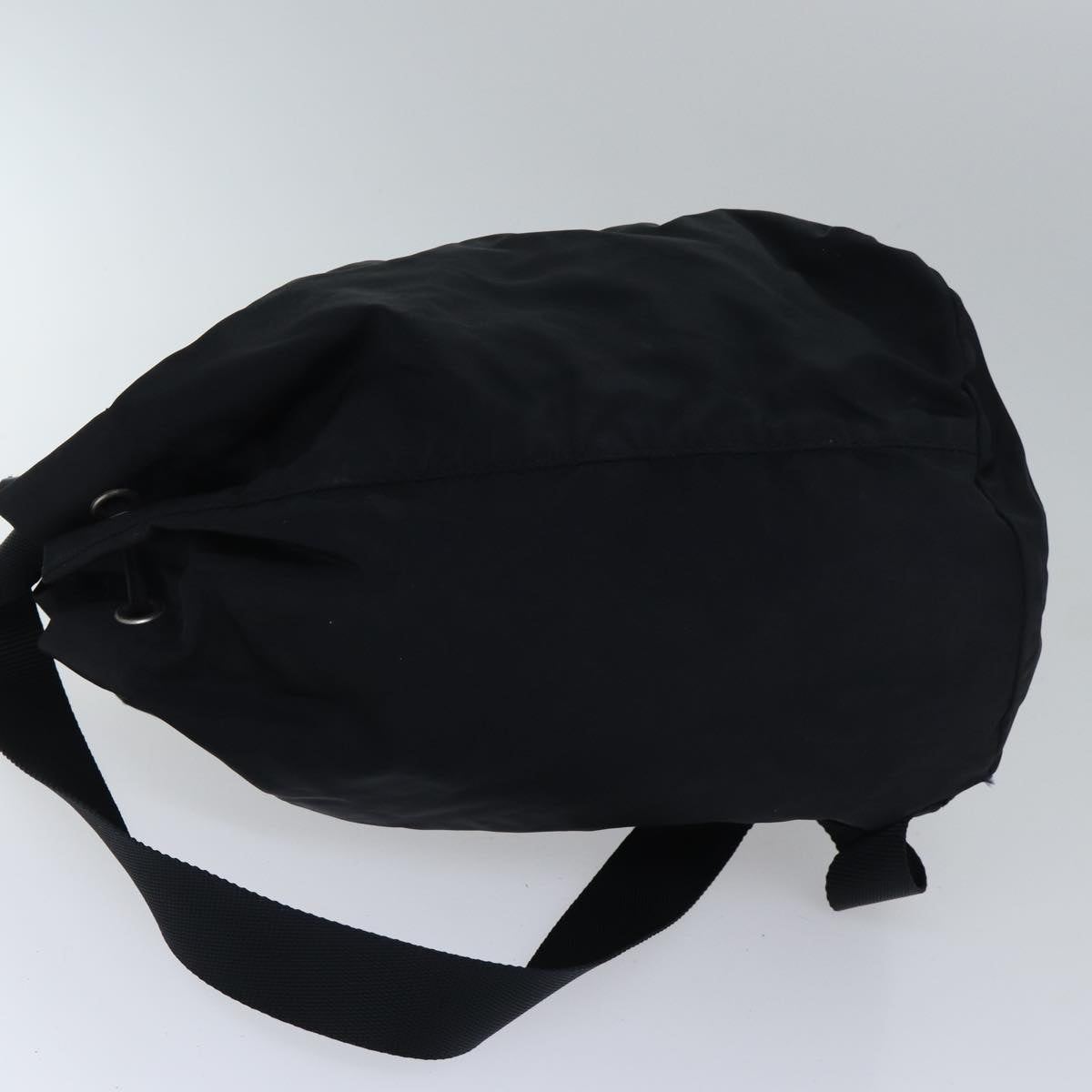 PRADA Shoulder Bag Nylon Black Silver Auth