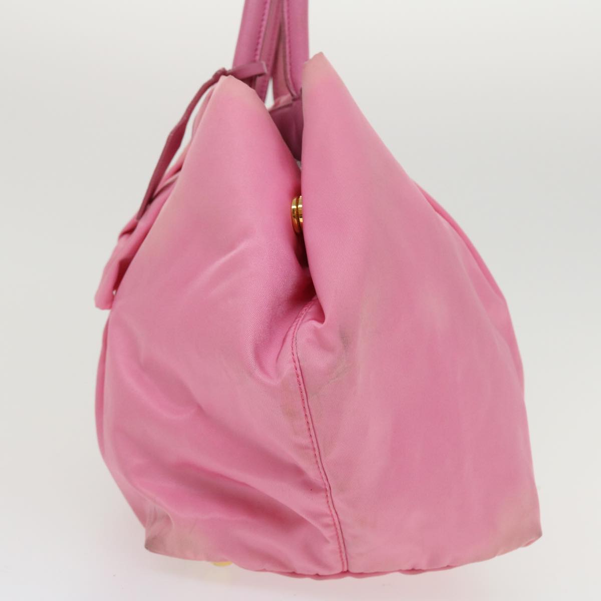 Prada Hand Bag Nylon Pink