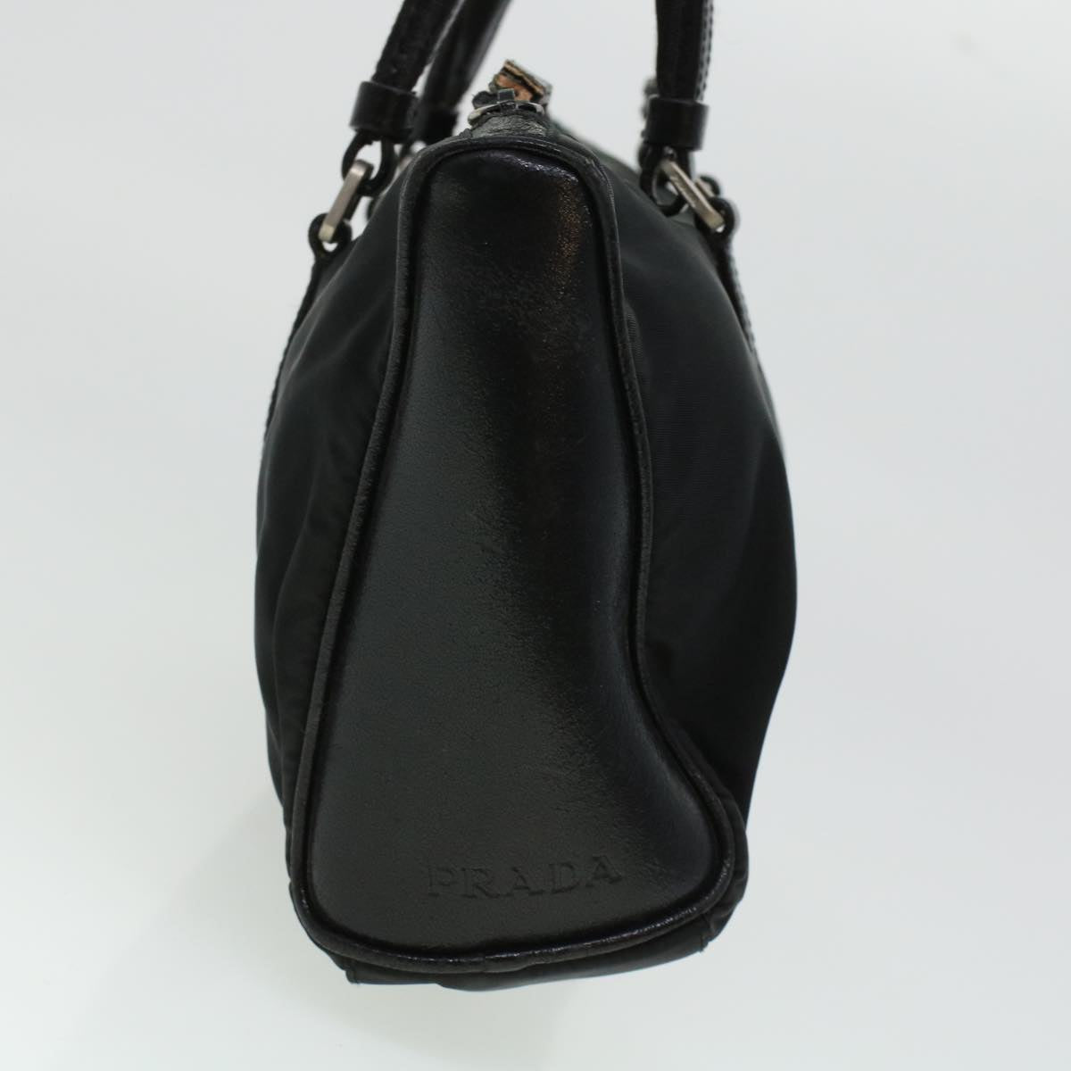 Prada Hand Bag Nylon Black