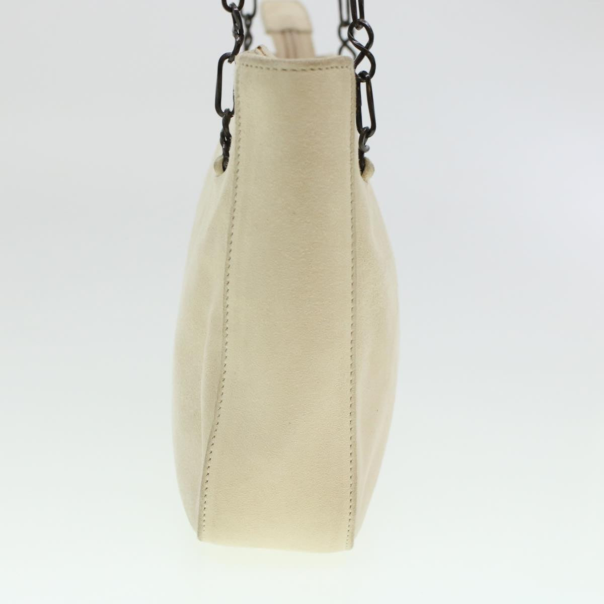 Prada Shoulder Bag Suede White
