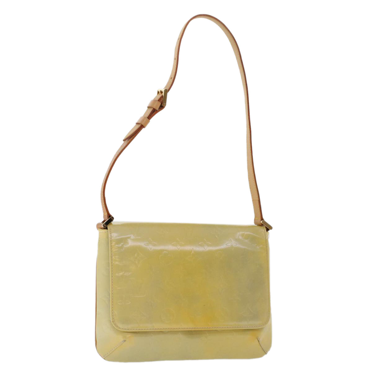LOUIS VUITTON Monogram Vernis Thompson Street Bag Gris LV Auth bs7202