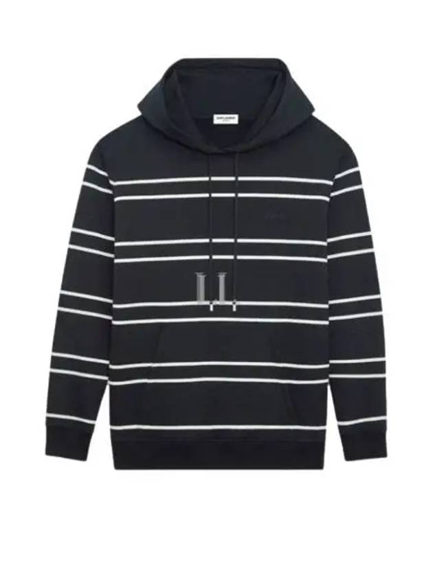 Luxury Saint Laurent Trending 2026 Stripe Hoodie Black
