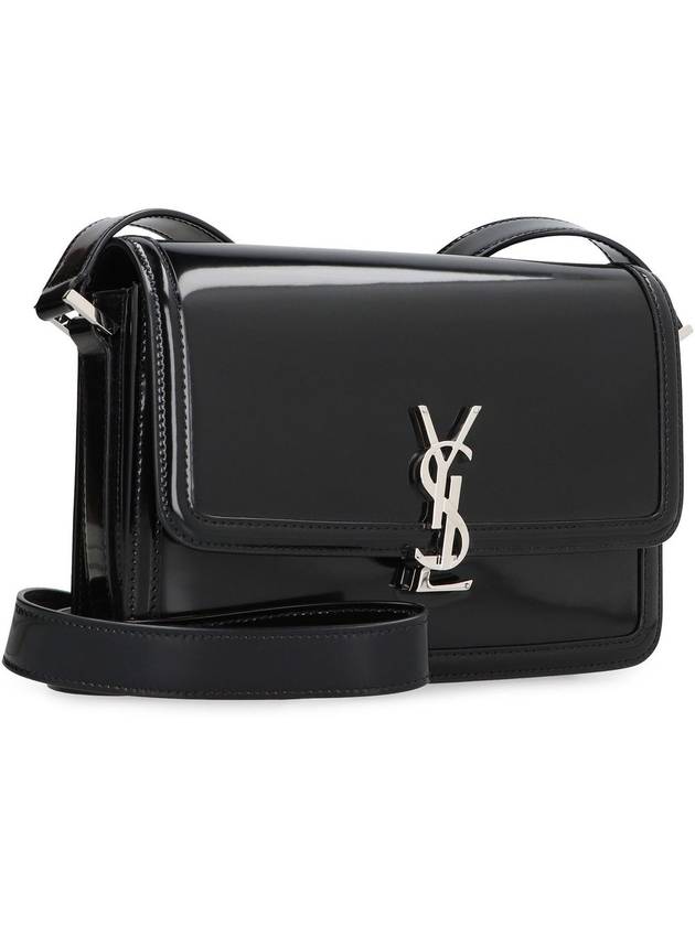 Luxury Saint Laurent Trending 2025 Solferino Medium Leather Shoulder Bag Black