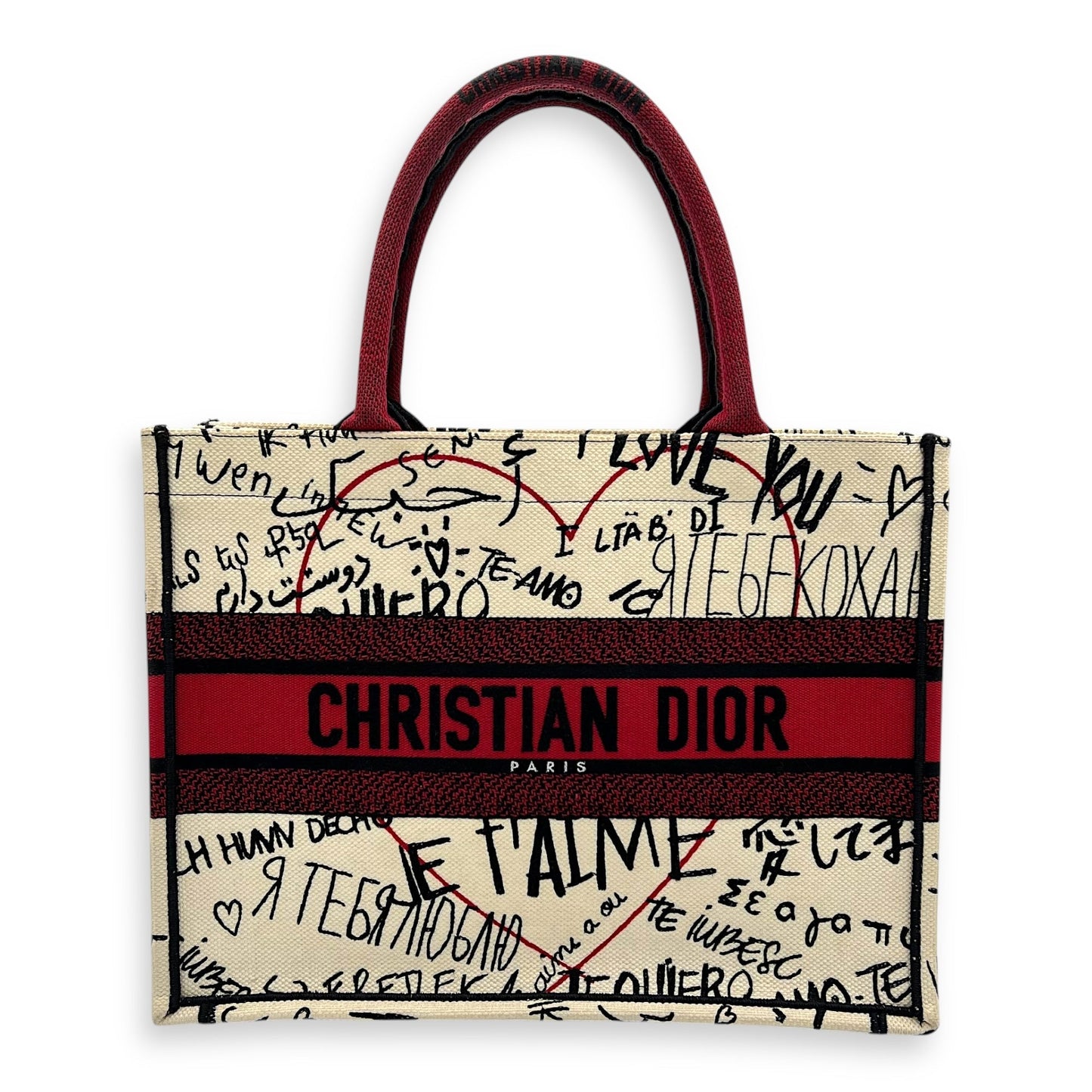 Dior Lou Book Tote Canvas Tote
