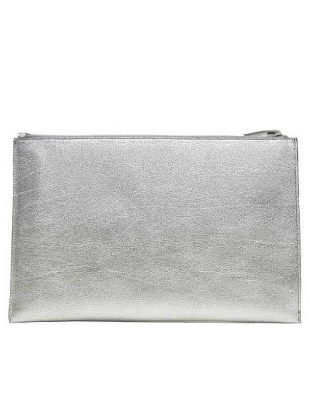 Luxury Saint Laurent Trending 2025 Red Star Point Clutch Bag Silver