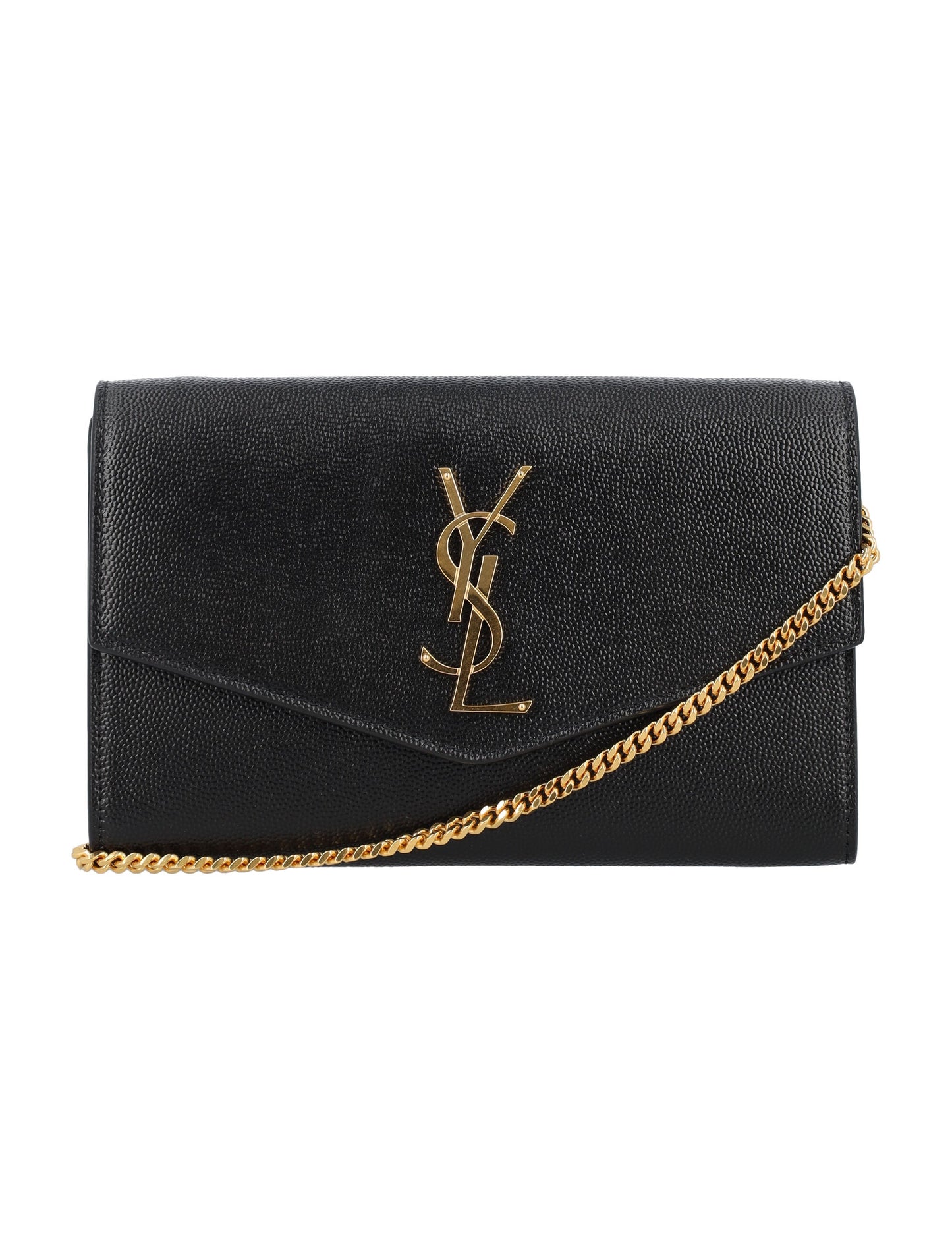 Luxury Saint Laurent Trending 2026 Women's Ysl Flap Chain(338Y) in Black | 24A6077881GF0J Color 1000