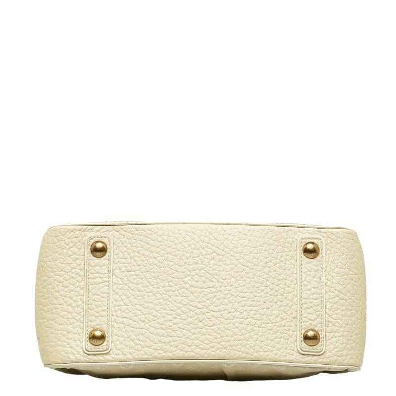 Louis Vuitton Monogram Mini Handbag Leather/Candy Dune Beige Ladies