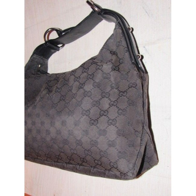 Gucci Leather Canvas Shoulder Bag