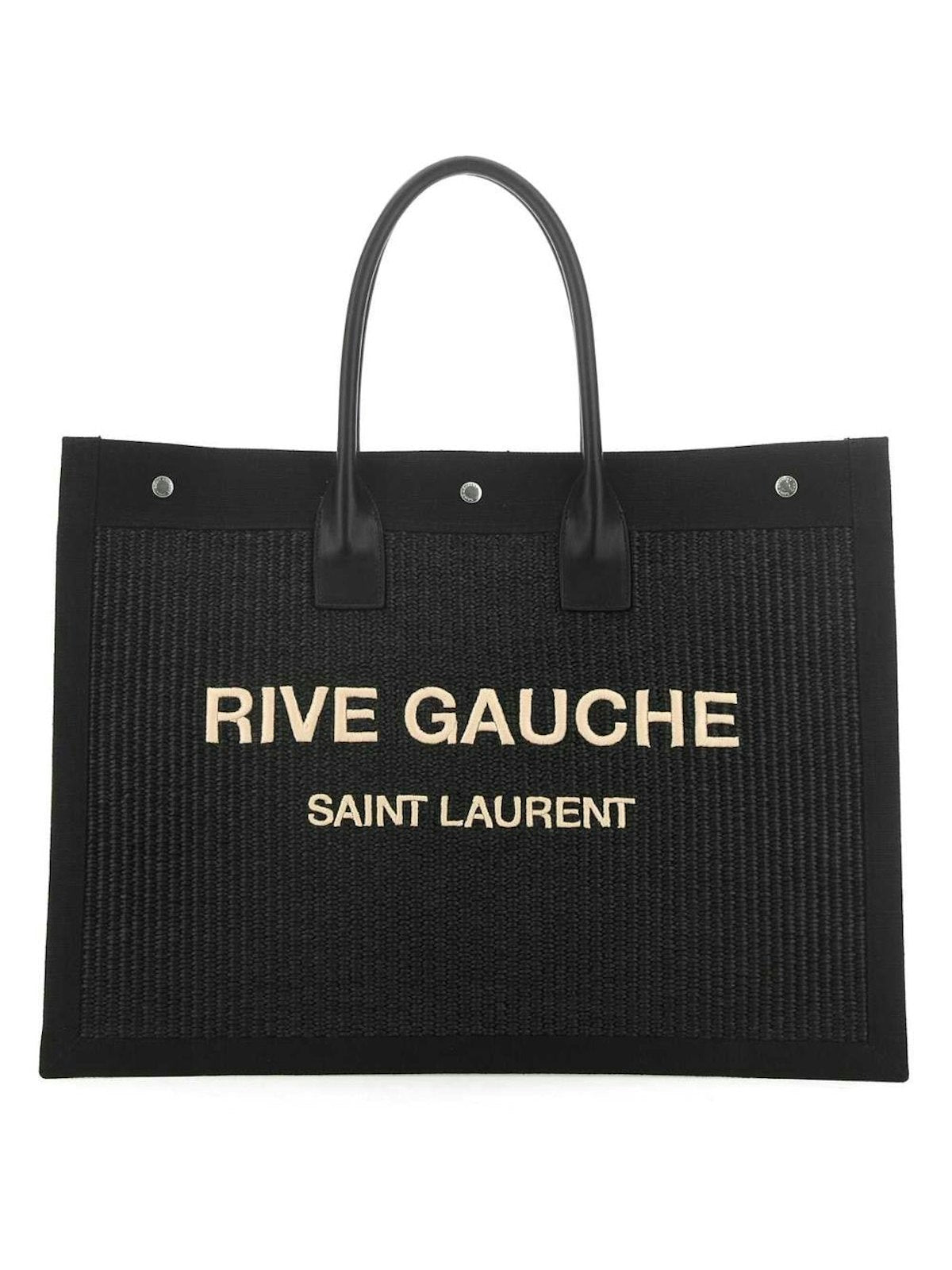 Luxury Saint Laurent Trending 2025 Men's Rive Gauche Tote Bag in Black | 5094152M21E