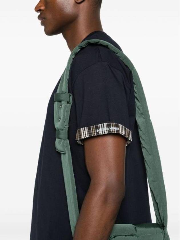 Luxury Bottega Veneta Reversible Cotton Short Sleeve T-Shirt Navy