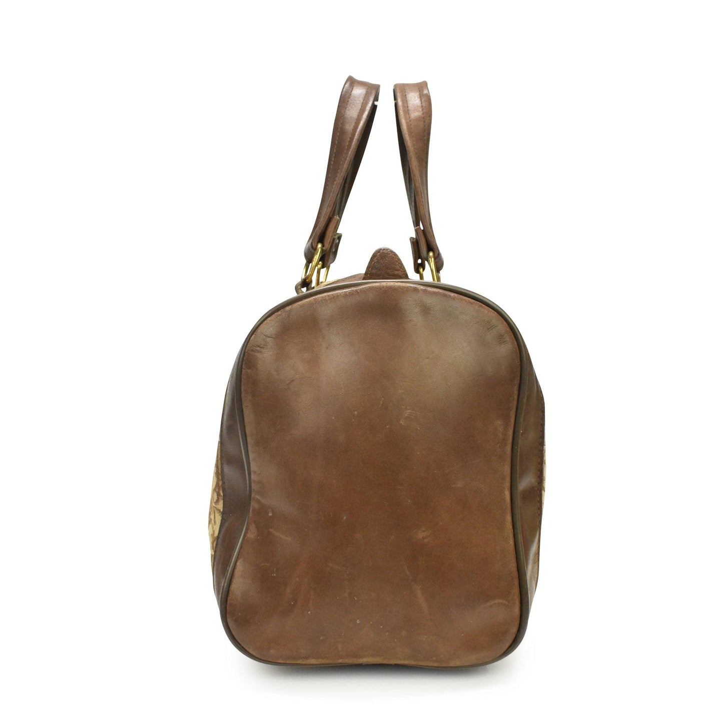 Dior Monogram Leather Canvas Handbag