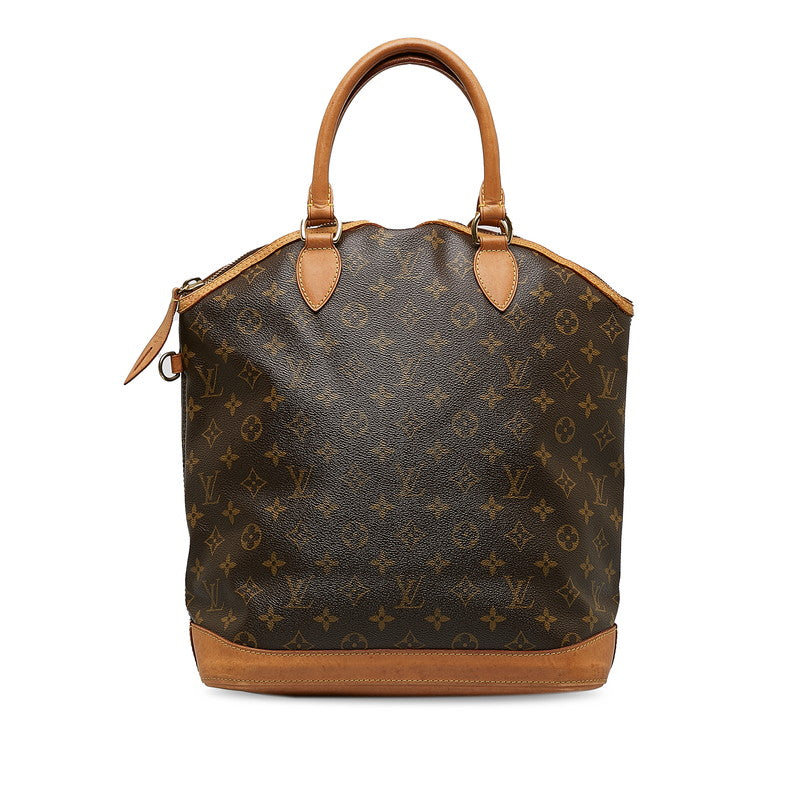 Louis Vuitton Monogram Rocket Vertical Handbag Brown PVC Leather Louis Vuitton