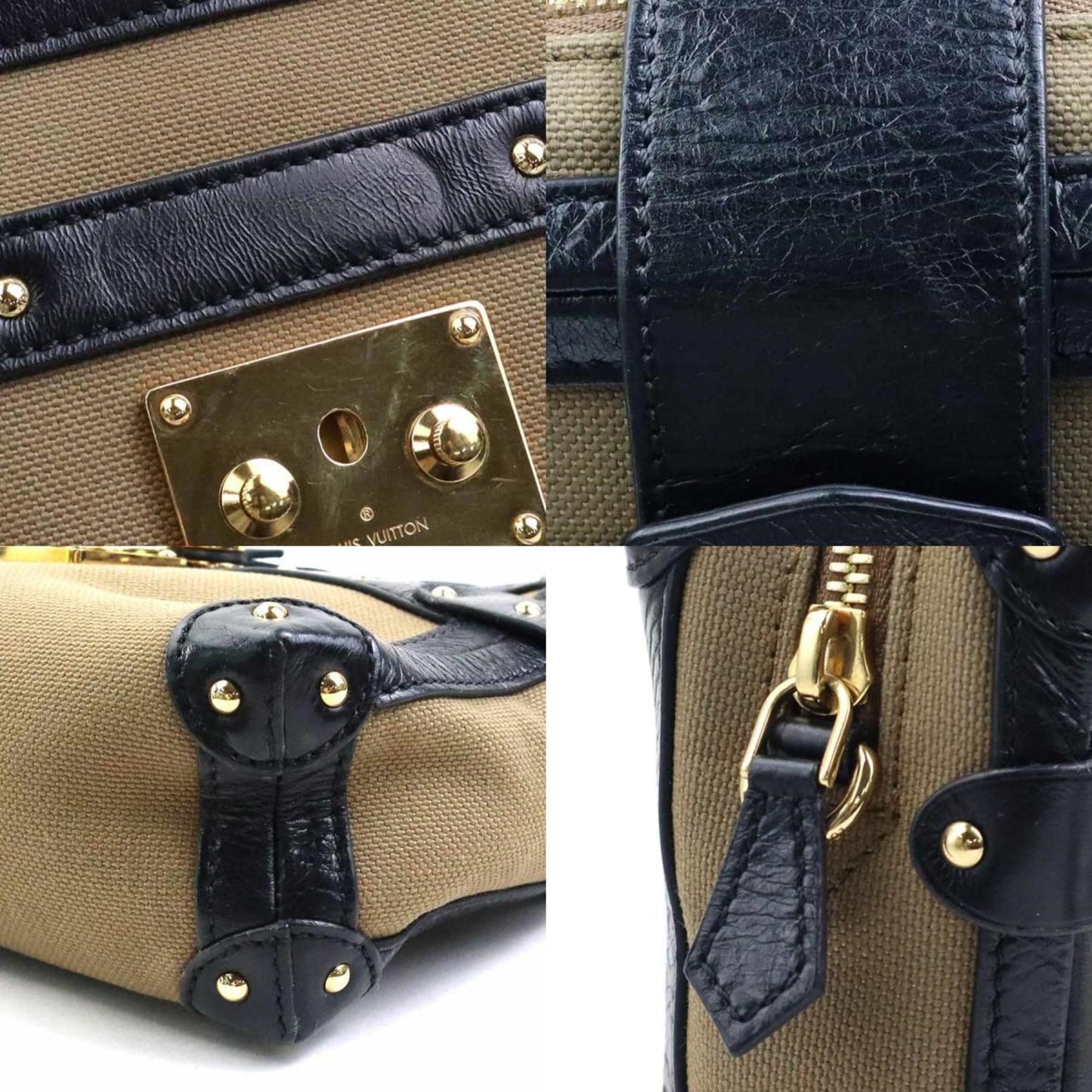 Louis Vuitton Canvas Leather Shoulder Bag