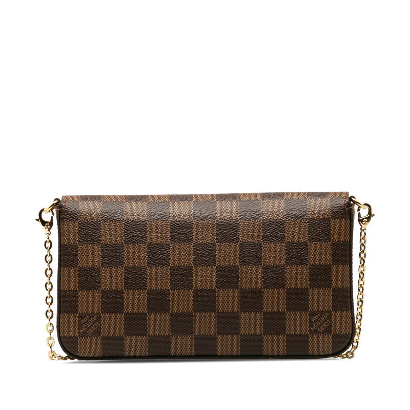 Louis Vuitton Louis Vuitton Damière Shoulder Bag PVC/Leather Brown