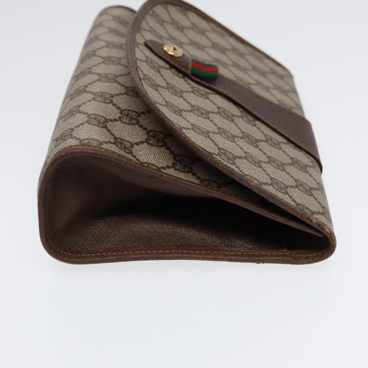 Gucci Leather Canvas Clutch