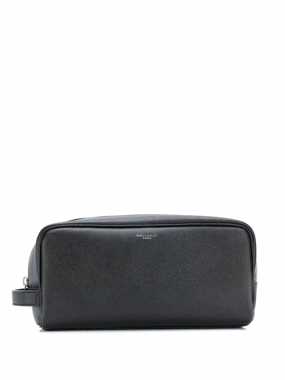 Luxury Saint Laurent Trending 2026 Men's Beauty Case in Black | 6093471GF0N