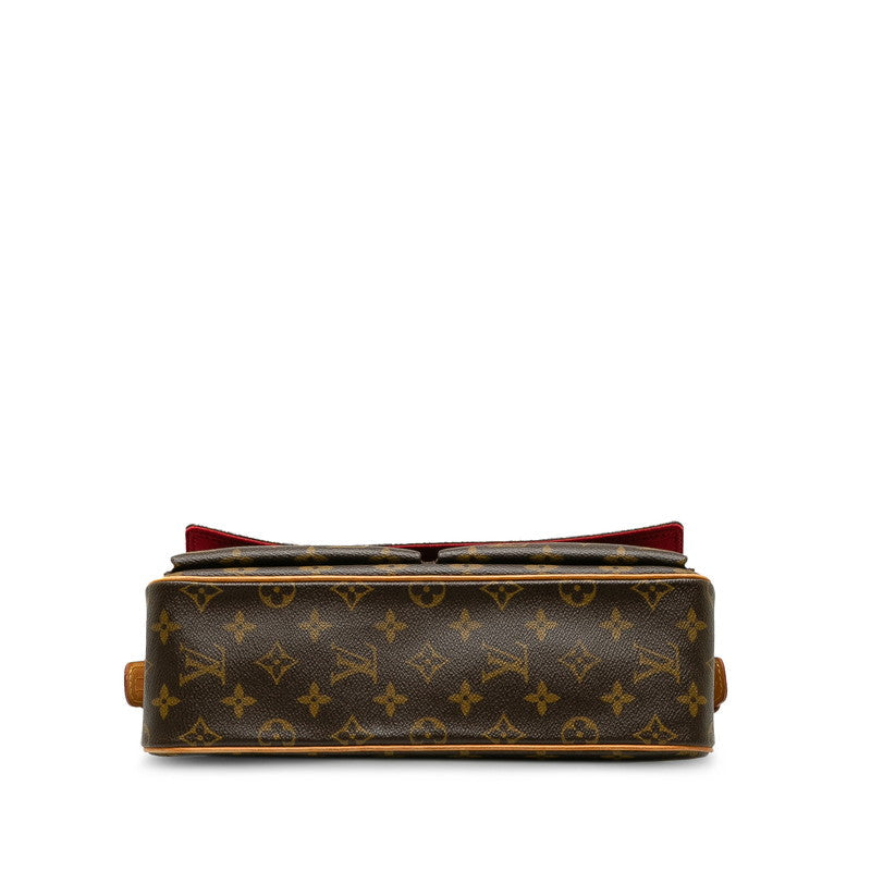 Louis Vuitton Monogram Shoulder Bag PVC/Leather Brown