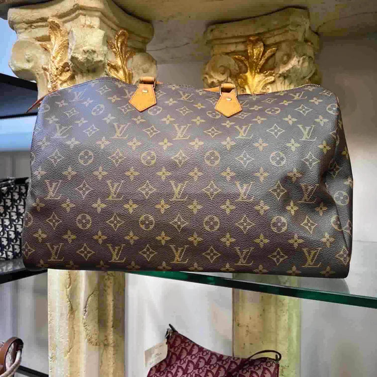 Louis Vuitton Monogram Handbag, Brown, Coated Canvas