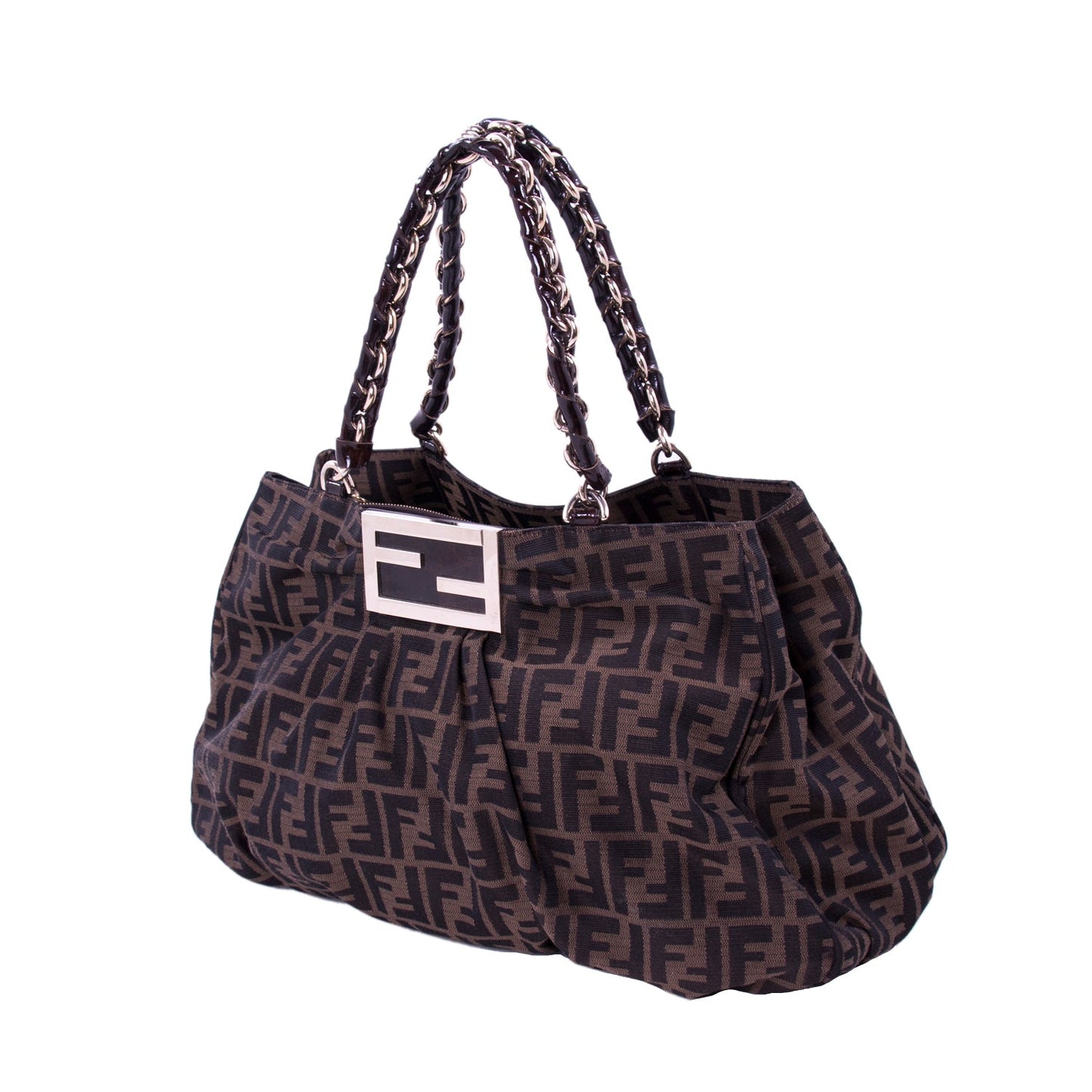 Fendi Mia Zucca Large Canvas Bag