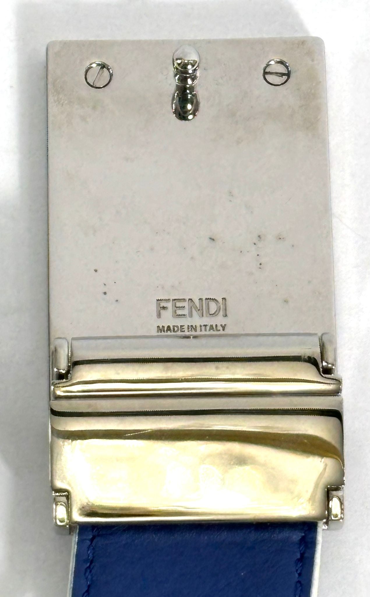 FENDI LOGO LEATHER BELT