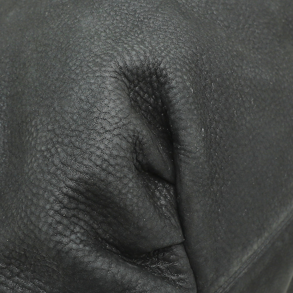 Fendi Black Nubuck Chain Tote Bag