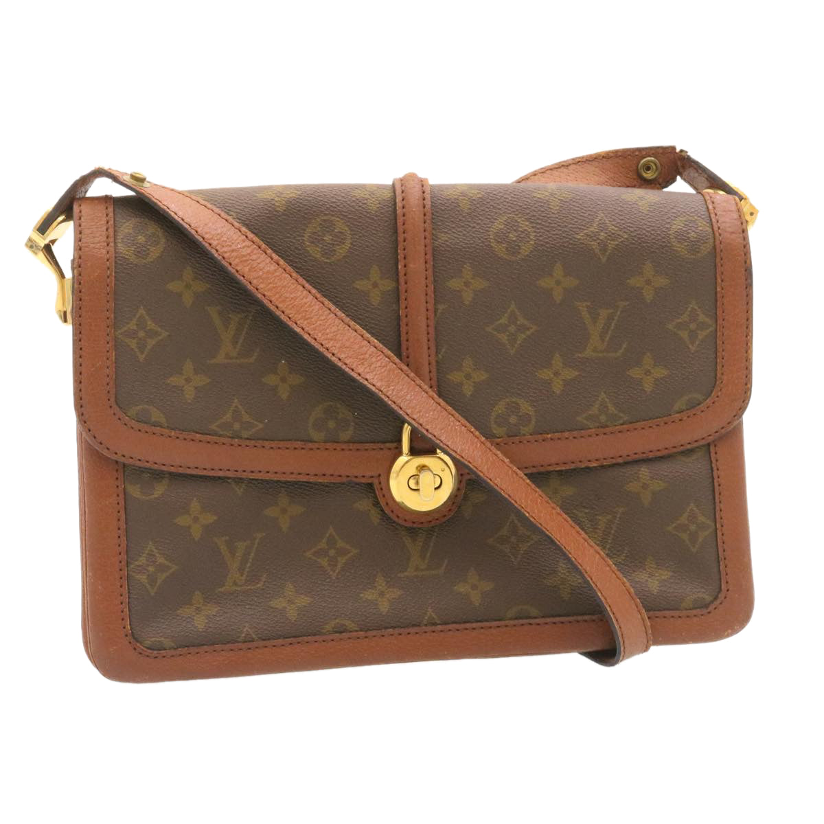 LOUIS VUITTON Monogram Passy Shoulder Bag LV Auth am2072g
