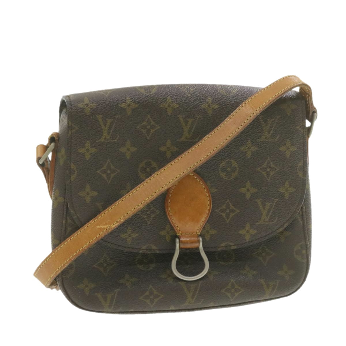LOUIS VUITTON Monogram Saint Cloud GM Shoulder Bag LV Auth am947g