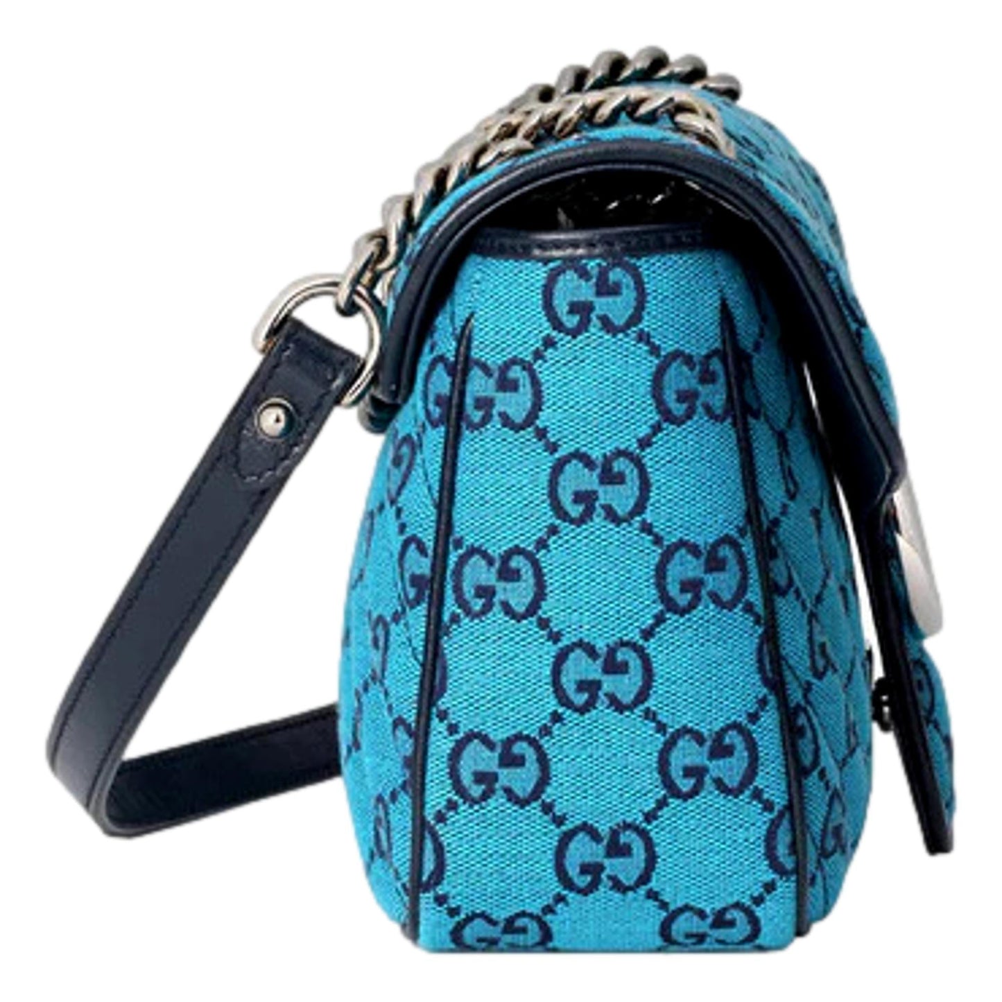 Gucci Monogram Quilted Chain Crossbody