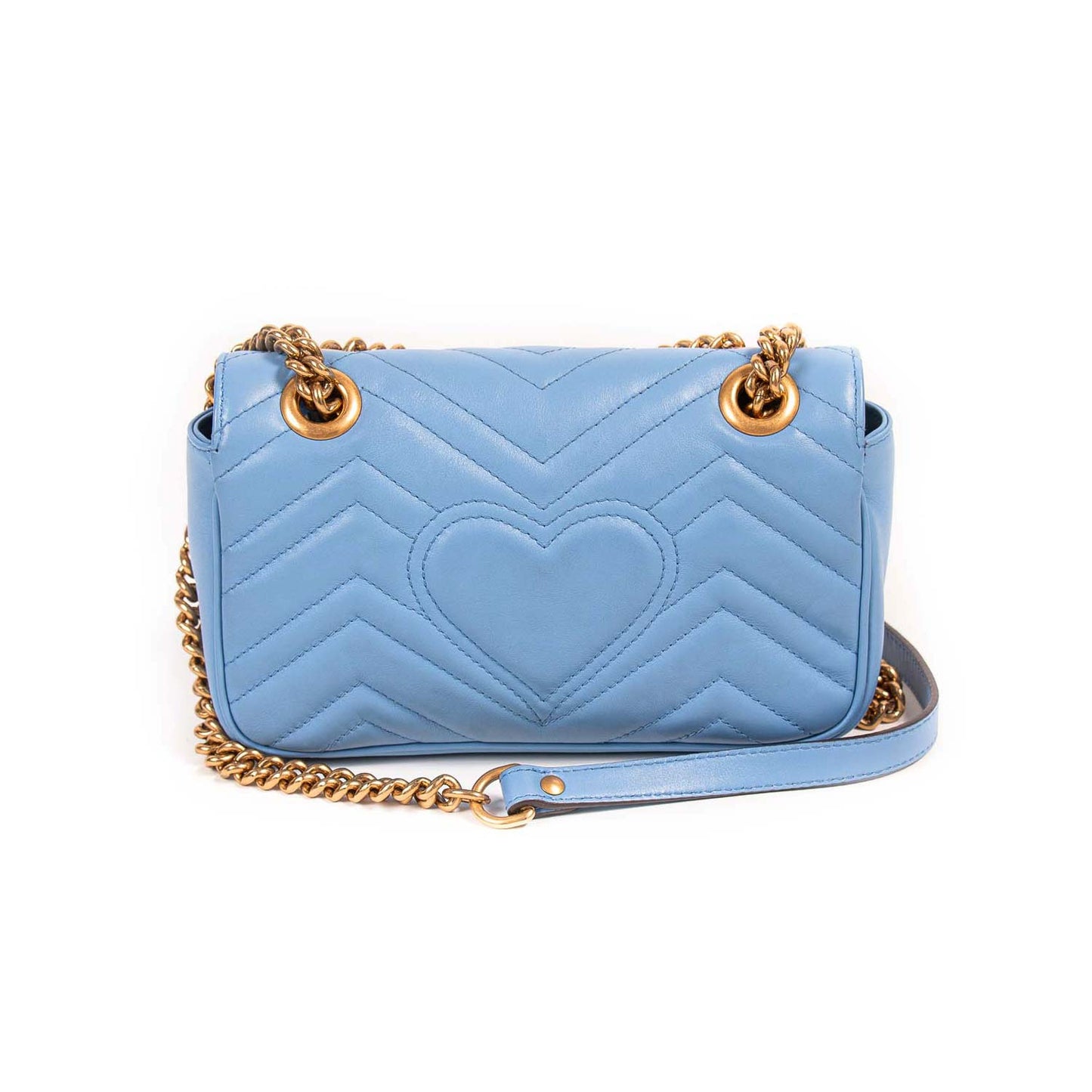 Gucci GG Marmont Leather Chain Shoulder Bag Style 20
