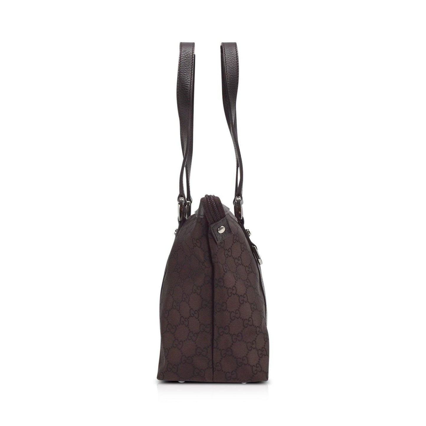 Gucci Monogram Leather Canvas Tote