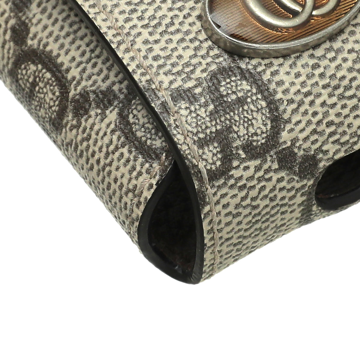 Gucci Leather Canvas Shoulder Bag
