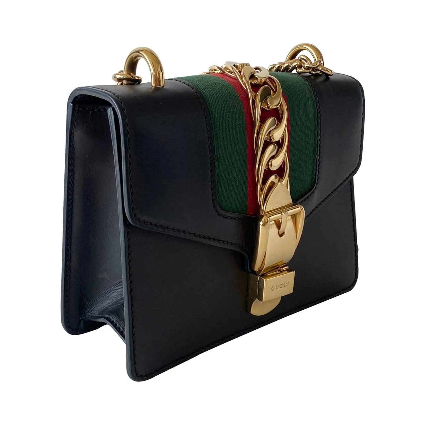 Gucci Sylvie Leather Chain Shoulder Bag Style 3