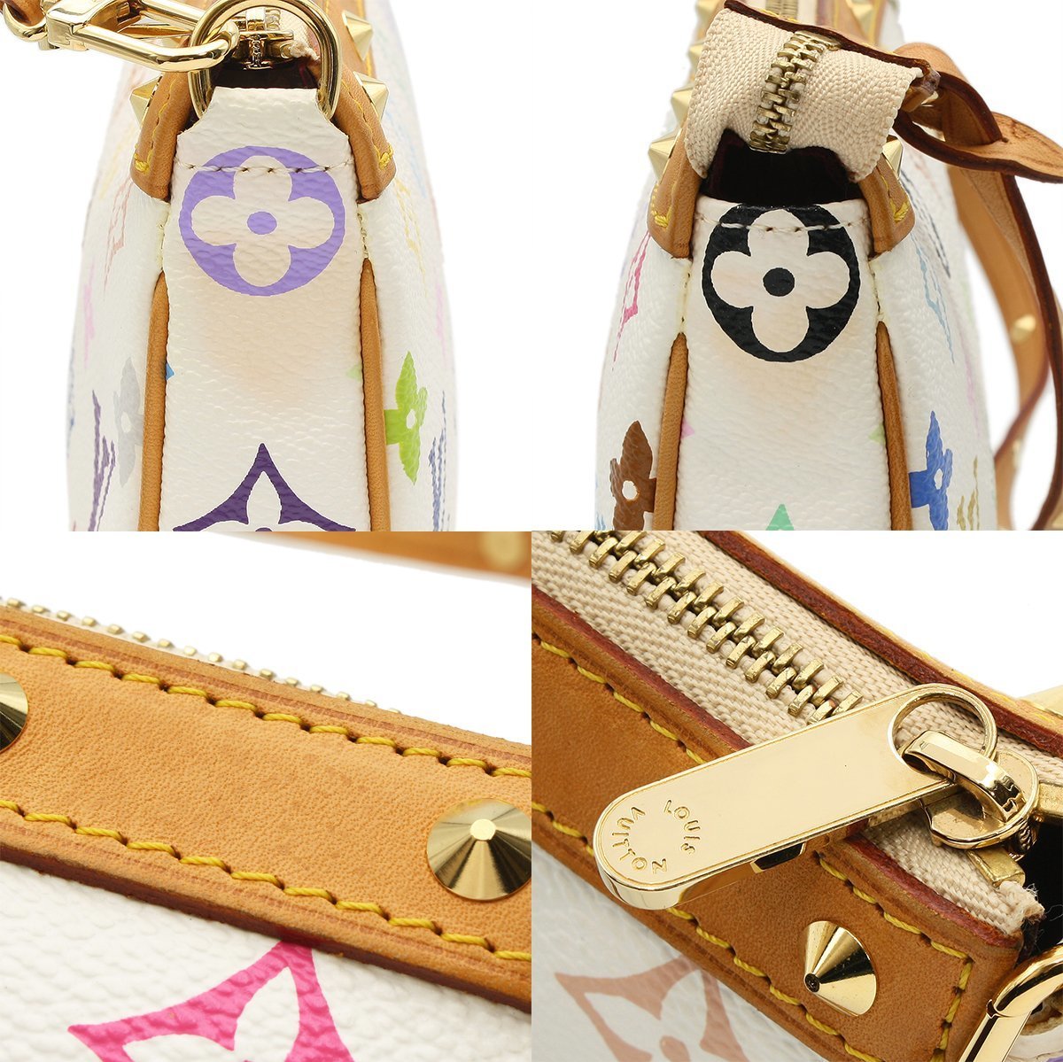 Louis Vuitton 2003 Monogram Multicolor Pochette Accessoires Clutch