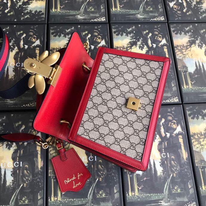 Gucci GG Supreme Leather Canvas Shoulder Bag Style 9