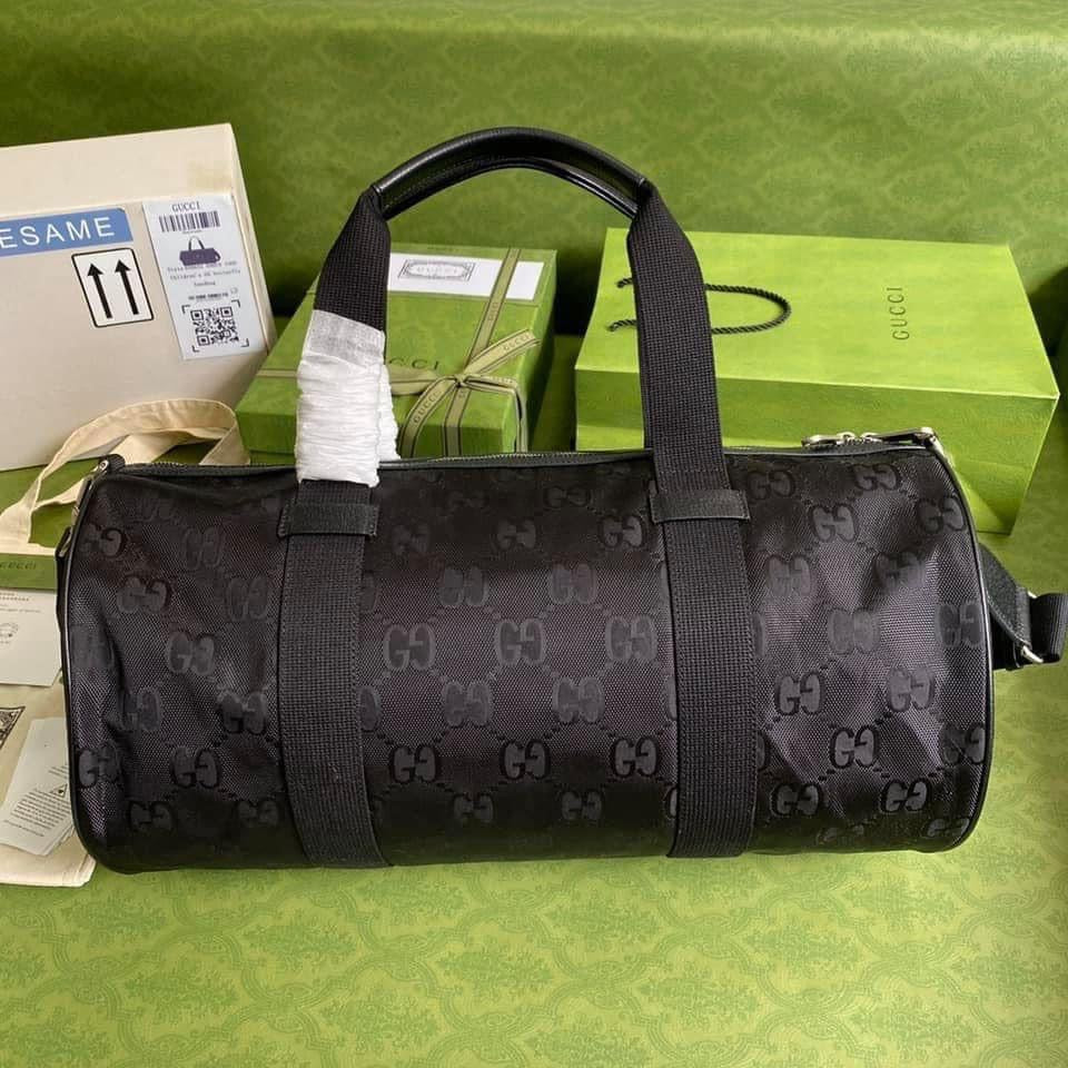 Gucci Leather Nylon Shoulder Bag Style 1