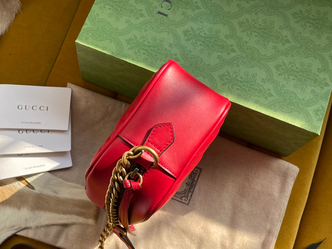 Gucci Monogram Chain Leather Crossbody