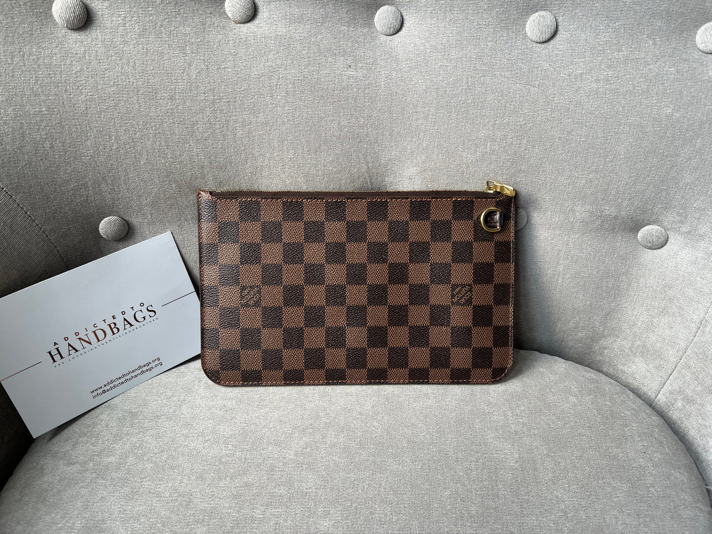 Louis Vuitton Pouch (from Neverfull MM) in Damier Ebene Tote